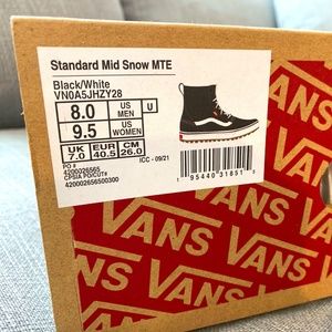 Vans Standard Mid Snow MTE Blk/Wht